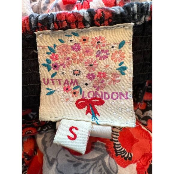 Vintage Halter Top Gorgeous Pattern Size Small with Tie in Back - Picture 9 of 10